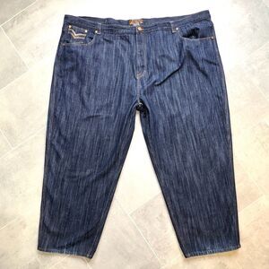Knockout Y2K Baggy Jeans 62x33 Wide Leg Skate Denim Dark Wash 90s